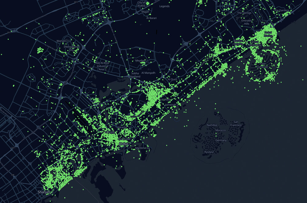 Visualize data map