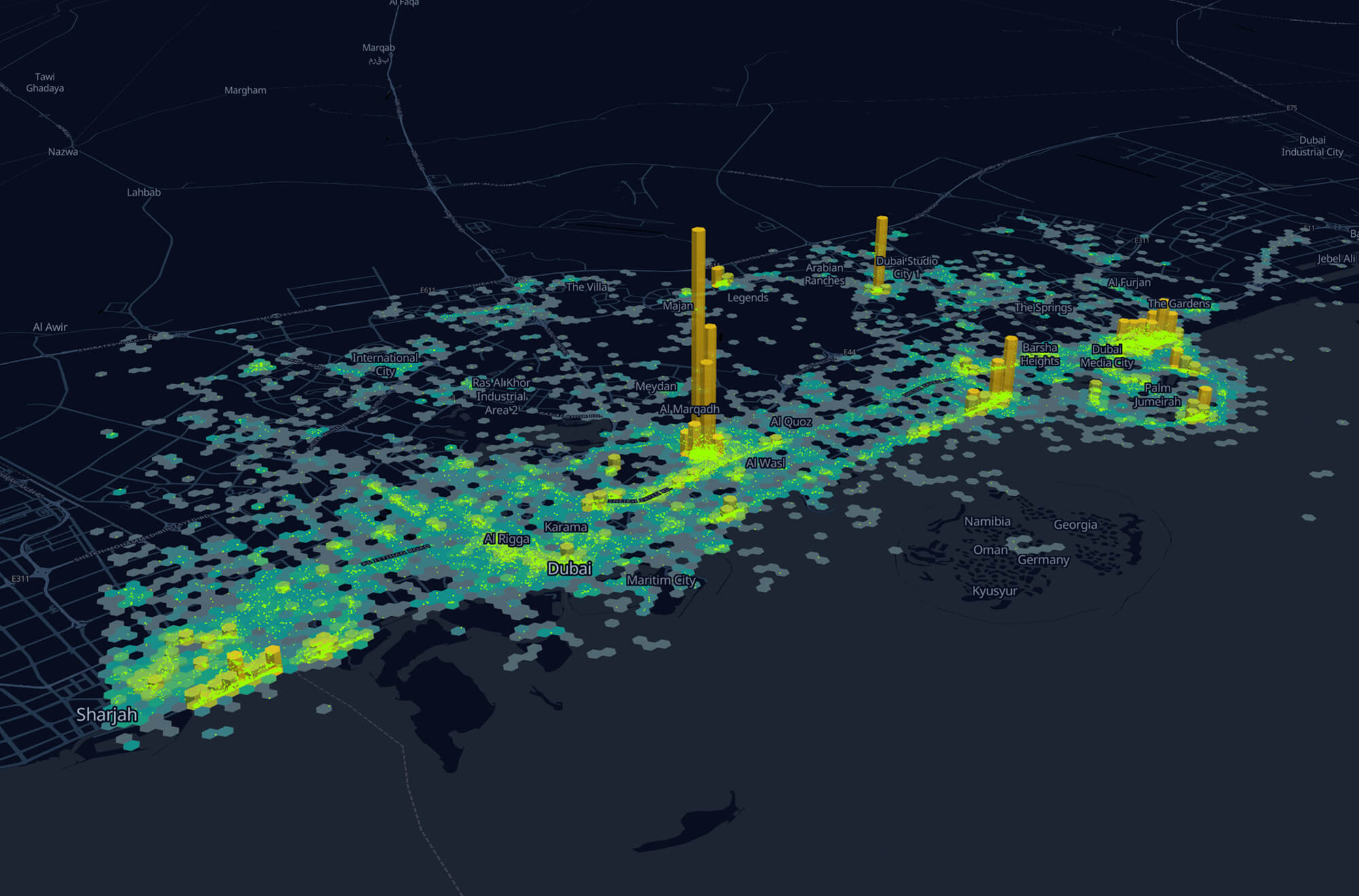 Visualize data map