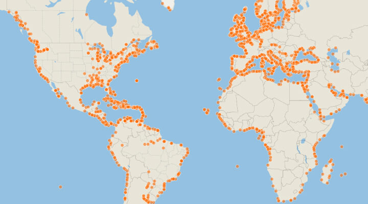 World Ports Map